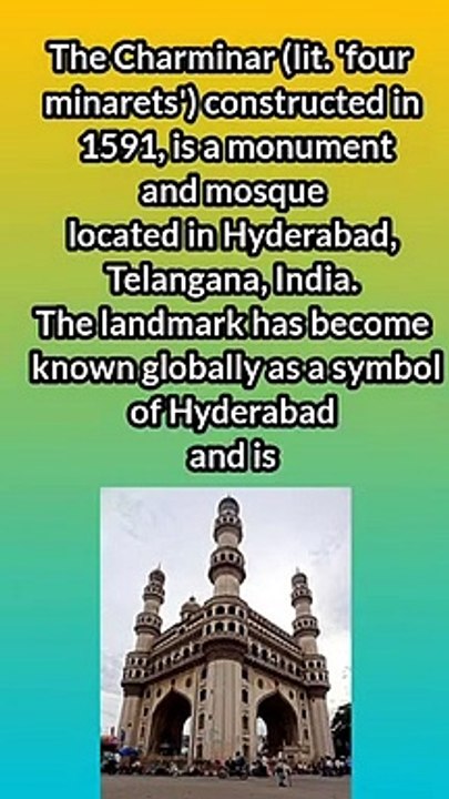 Amazing fact about charminar