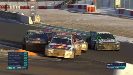 WRX 2021 Germany 1 Final Start Hansen Ide Push Gronholm Angry Finish Kristoffersson Win