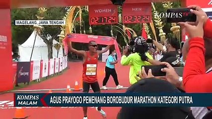 Agus Prayogo dan Odekta Naibaho Jadi Pemenang Borobudur Marathon 2021 Powered by Bank Jateng