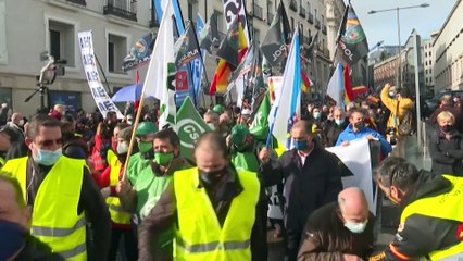 شاهد: مظاهرة للشرطة الإسبانية في مدريد ضد إصلاح قانون أمني