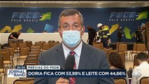 O governador de São Paulo, João Doria, teve 53% dos votos e será o candidato do PSDB à presidência em 2022.