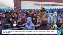 Presidente bielorruso Alexander Lukashenko dialogó con migrantes atrapados a las puertas de Polonia