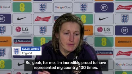 White marks century milestone with winner for England