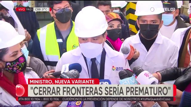Ministro de Salud descarta cierre de fronteras por nueva variante de Covid-19
