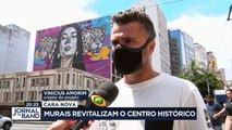 Festival de arte urbana está dando uma cara nova a Porto Alegre com pinturas em prédios antigos do centro da cidade