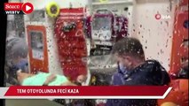 TEM Otoyolu’nda feci kaza: 2 yaralı