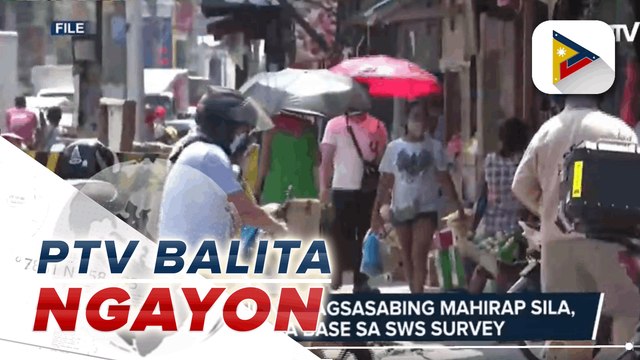 Mga Pilipinong nagsasabing mahirap sila, bumaba base sa SWS survey