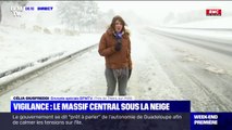 Le massif central sous la neige ce dimanche