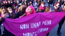 Protestas masivas en Roma y Estambul contra la violencia de género al grito de 