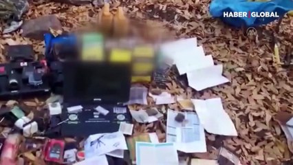 PKK'nın sözde yöneticilerinin kullandığı mağara imha edildi