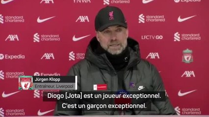 13e j. - Klopp : "Jota est un joueur exceptionnel"