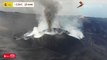 El nuevo foco eruptivo abastace de lava a las coladas centrales del volcán