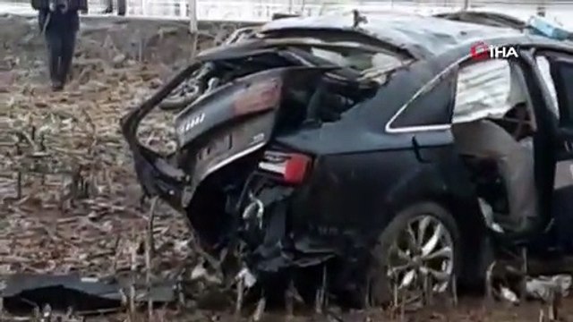 Bakan konvoyunda kaza: 3 yakın koruma yaralandı