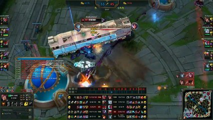 El tren de Set en una partida de LoL