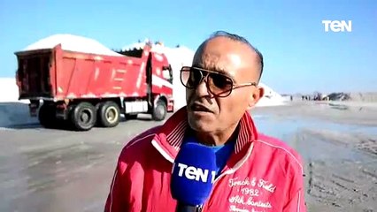 كأنك في القطب الشمالي.. توافد المئات على جبال الملح فى بورسعيد