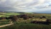 Stunning views to Shoreham and Worthing from Cissbury Ring as storm winds swirl
