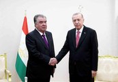 Cumhurbaşkanı Erdoğan, Tacikistan Cumhurbaşkanı Rahman ile görüştü