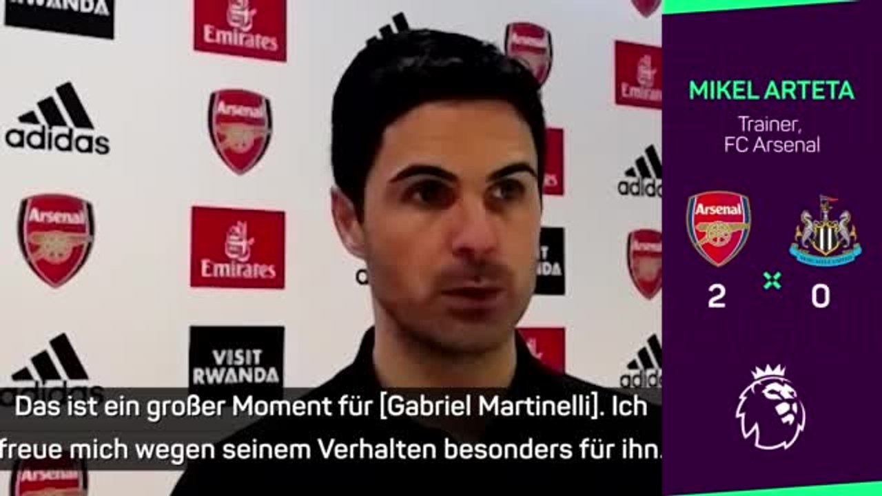 Arteta: “Ein großer Moment für Martinelli”