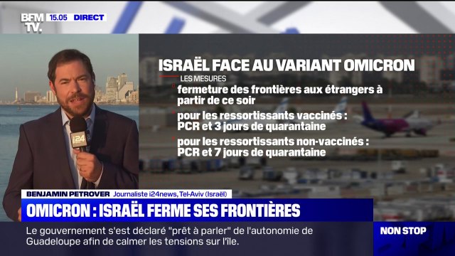 Face au nouveau variant Omicron, Israël ferme ses frontières aux étrangers