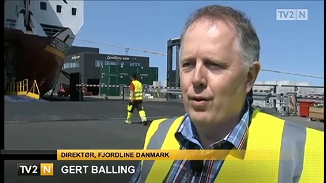 Ny superfærge | Fjord Line | Gert Balling | Hirtshals | Hjørring | 11-07-2013 | TV2 NORD @ TV2 Danmark