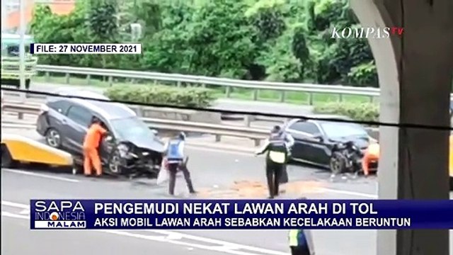 Terserang Demensia dan Lawan Arah, Sopir Lansia Ciptakan Tabrakan Beruntun di KM 53 Tol JORR Cakung