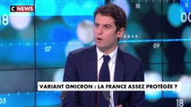 Gabriel Attal : «Ce variant fait état d'un nombre important de mutations»