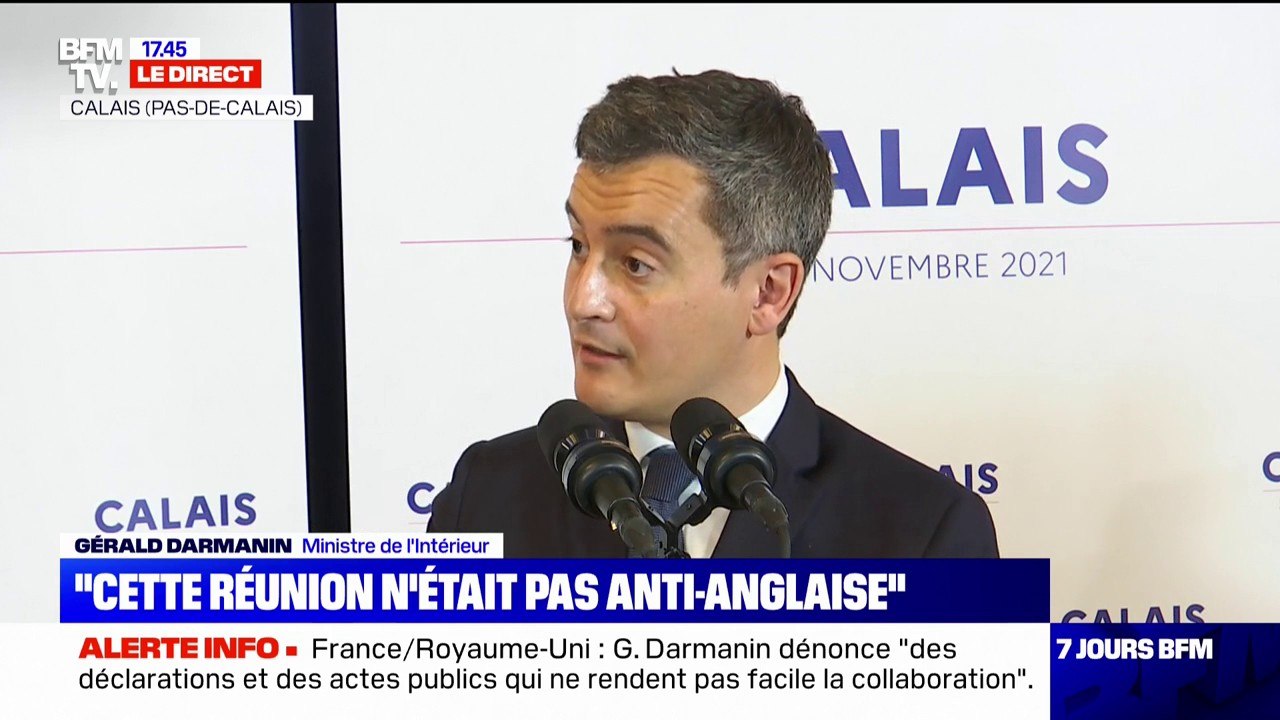 Gérald Darmanin à Calais: "Les migrants sont exploités par leur misère, ce sont pas eux les responsables"