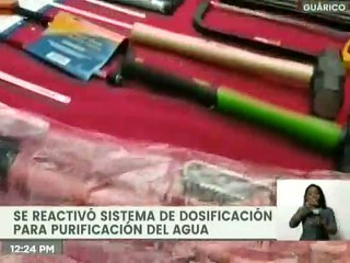 Guárico | Reactivado el sistema de dosificación para purificación del agua en Calabozo