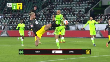 Haaland immediately back on the scoresheet as Dortmund beat Wolfsburg