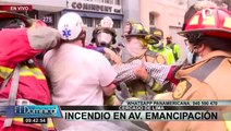 Cercado de Lima: se registra incendio en departamento de un edificio de la Av. Emancipación