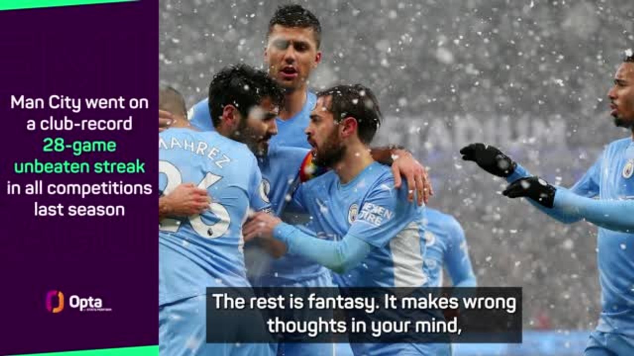 Guardiola dismisses 'fantasy' of Man City emulating club record