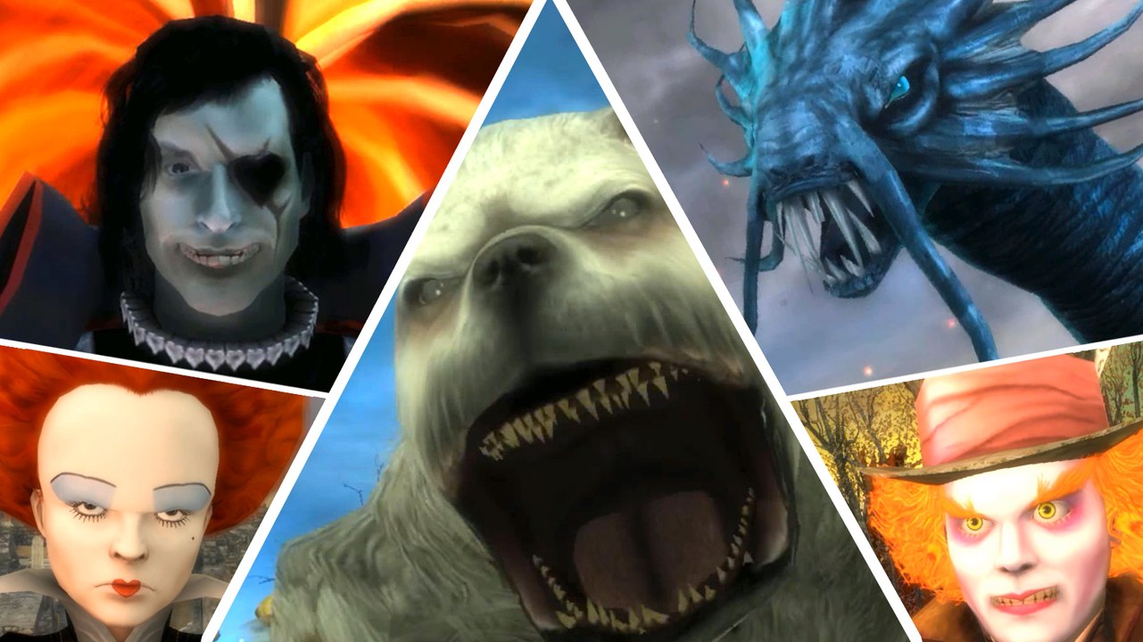 Tim Burton's Alice in Wonderland All Bosses (PC, Wii)