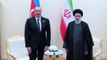 Azerbaycan Cumhurbaşkanı Aliyev ile İran Cumhurbaşkanı Reisi, Aşkabat'ta görüştü