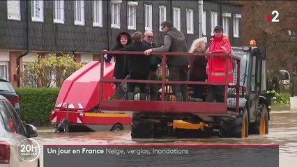 Intempéries : le Nord inondé, les massifs enneigés