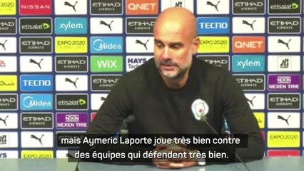 13e j. - Guardiola : “Aymeric Laporte joue très bien”