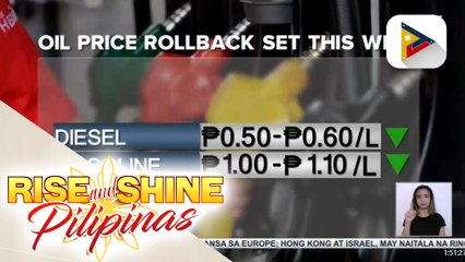 Bawas-presyo sa produktong petrolyo, ipatutupad ngayong linggo
