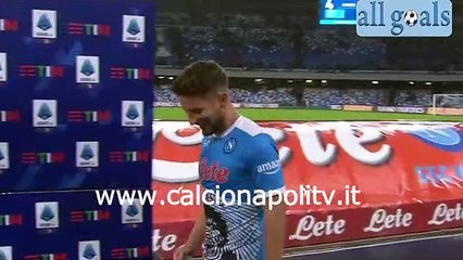 Napoli-Lazio 4-0 28/11/21 intervista post-partita Dries Mertens