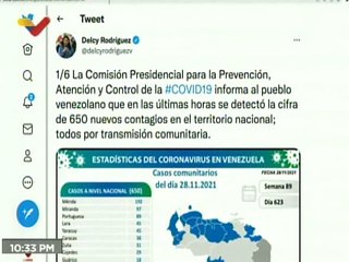 COVID-19 | Venezuela registró 650 casos de transmisión comunitaria y 417.831 pacientes recuperados