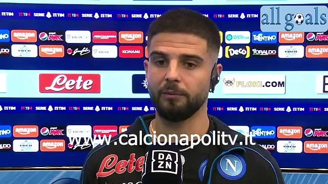 Napoli-Lazio 4-0 28/11/21 intervista post-partita Lorenzo Insigne