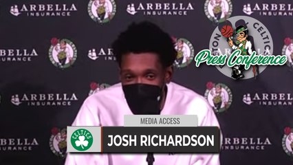Josh Richardson on finding his role in Celtics rotation | Celtics vs Raptors