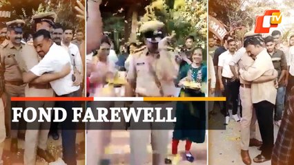 Watch: Emotional Farewell To Gujarat Police SI As Locals Give Him Beautiful Send Off On Transfer