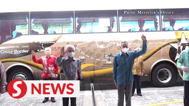 Ismail Sabri officiates VTL-Land with S'pore PM Lee at Woodlands Checkpoint