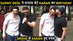 Humble Star Karan Deol Cuts His B'day Cake With Dad Sunny Deol, Thanks Dharmendra | Press Conference