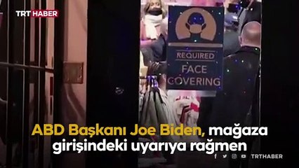 Halka maske çağrısı yapan Biden maskesiz alışveriş yaptı
