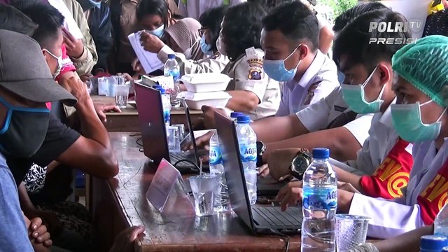 Kapolres Simalungun Bersama Forkopimda Tinjau Vaksinasi Massal di Balai Karyawan PTPN IV Balimbingan