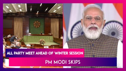 All Party Meet Before Parliament's Winter Session: PM Modi Gives It A Miss | Highlights