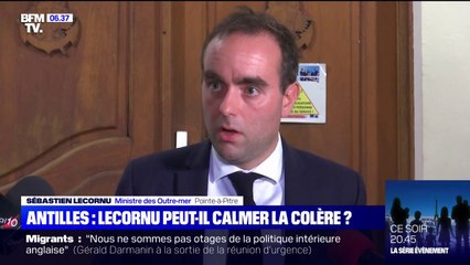 Crise aux Antilles: Sébastien Lecornu est arrivé en Guadeloupe (BFMTV)