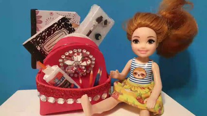 Coloured Doll Backpack DIY - Miniature Backpack DIY - Barbie Backpack
