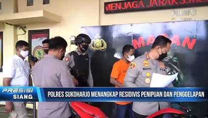 Polres Sukoharjo Berhasil Bekuk Pelaku Penggelapan Motor Seharga 178 Juta Rupiah