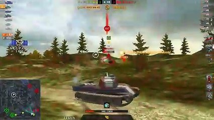 【WoTBlitz：AMX M4 mle. 49】  By: QGRa